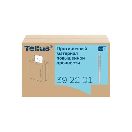 ТОРК: Tellus Материал протирочный нетканый WM5 Комфорт 1сл 100л 22,5х41см повышенной прочности белый