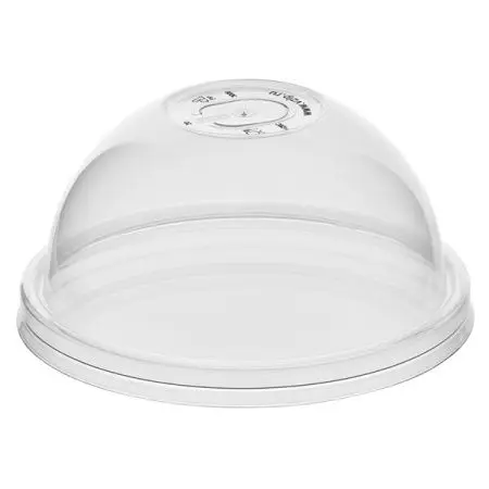 Одноразовая продукция: Крышка к стакану d=91/44мм купольная ПП прозрачная /пач.=50 шт.