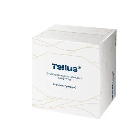 ТОРК: Tellus Салфетки *FT1 Премиум косметические 2сл 90л 20.8х19.0см для лица ультрамягкие белые