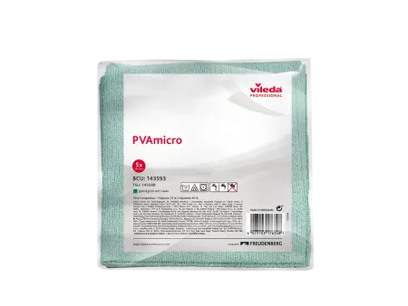 Vileda: Салфетка ПВА Микро 35х38см зелёная
