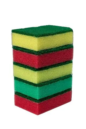 Фото №7 - Губки,скрабы: для посуды ПЯТЕРКА 8.5х5.5х2.5 /пач.=5 шт.