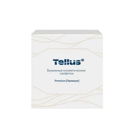 ТОРК: Tellus Салфетки *FT1 Премиум косметические 2сл 90л 20.8х19.0см для лица ультрамягкие белые