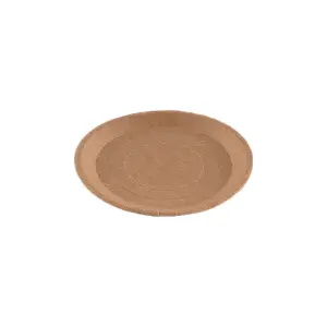 Одноразовая продукция: Тарелка картонная D=23см крафт ECO PLATE 230 /пач.=100 шт.
