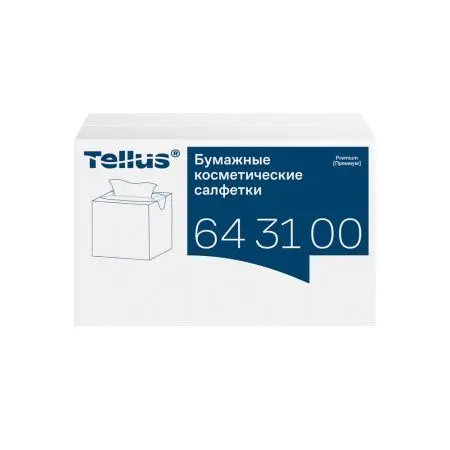 ТОРК: Tellus Салфетки *FT1 Премиум косметические 2сл 90л 20.8х19.0см для лица ультрамягкие белые