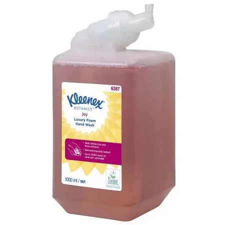Kimberly-Clark: Мыло Клинекс 1л пенное Люкс Джой экстракт белая лилия роза