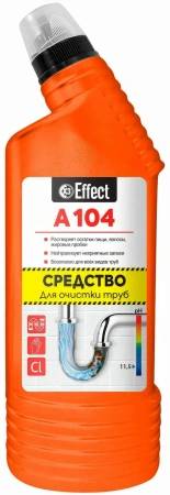 Effect: АЛЬФА-104 750мл для очистки канализационных труб