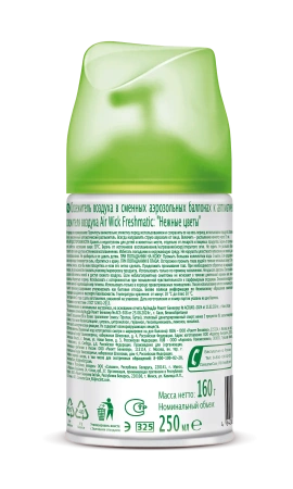 Освежители воздуха: АИРВИК 250мл авт. (зап.блок) Нежные цветы