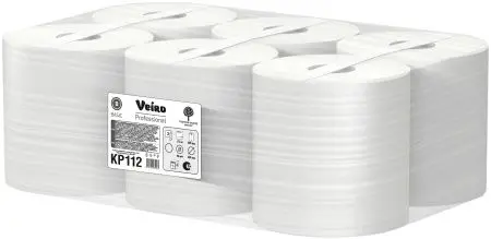 VEIRO: Полотенца бумажные ЦВ 2сл 172м Basic (ультрапрочные) макулатура цвет натуральный