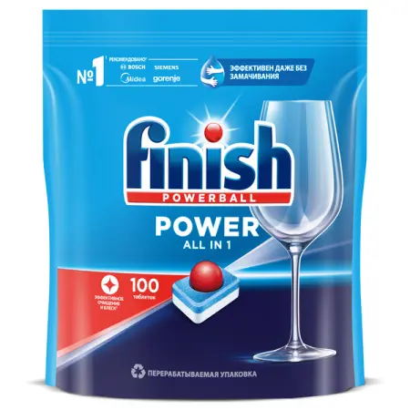 Моющее средство: ФИНИШ Power All-in-1 таблетки д/ПММ /пач.=100 шт.