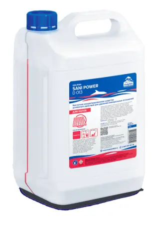 Dolphin: Сани-Пауэр 5л для уборки после строительных работ от минерал.отложений
