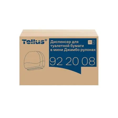 ТОРК: Tellus Диспенсер TP2 Джамбо Wave мини для туалетной бумаги в рулонах пластик черный