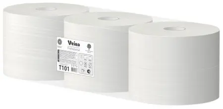 VEIRO: Бумага туалетная 1сл 450м/9,5 Basic натуральный