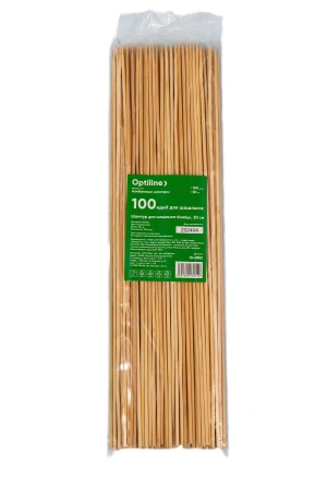 Фото №1 - Одноразовая продукция: Шампур 30см бамбук /пач.=100 шт.