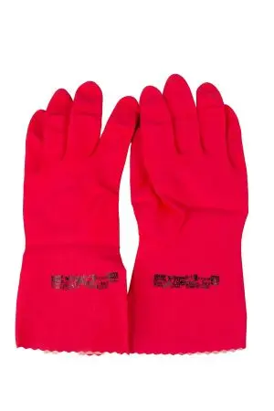 Vileda: Перчатки многоцелевые L красный резиновые