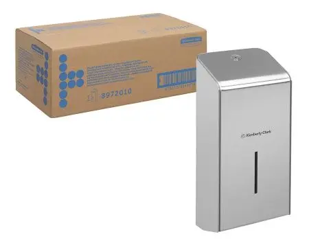 Kimberly-Clark: Диспенсер КК для сложенной туалетной бумаги серебристый
