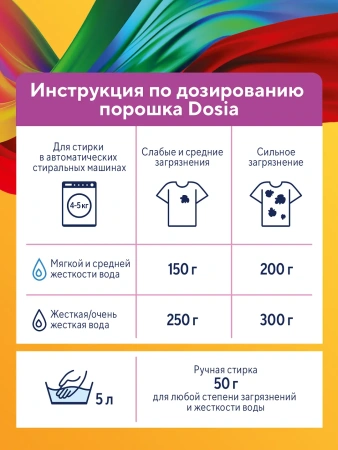 СМС: Дося-автомат ОПТИМА 6кг КОЛОР