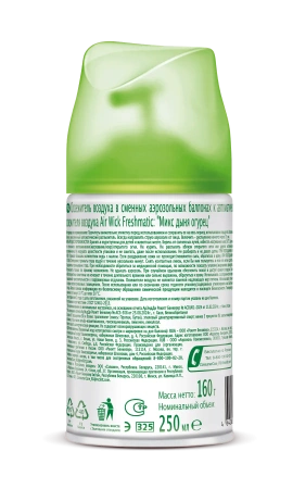 Освежители воздуха: АИРВИК 250мл авт. (зап.блок) Микс дыня огурец