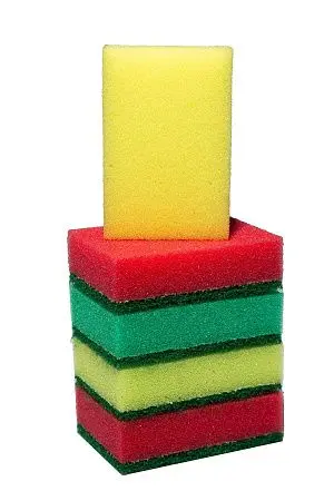 Фото №10 - Губки,скрабы: для посуды ПЯТЕРКА 8.5х5.5х2.5 /пач.=5 шт.