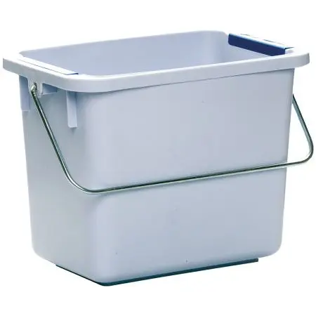 Vileda: Ведро 6л с цветовым кодированием серое