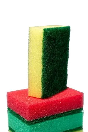 Фото №13 - Губки,скрабы: для посуды ПЯТЕРКА 8.5х5.5х2.5 /пач.=5 шт.