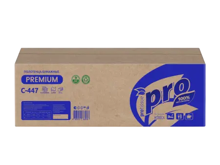 Вик: Полотенца бумажные W 2сл 150л 21,5х32см 100% целлюлоза белые PROtissue