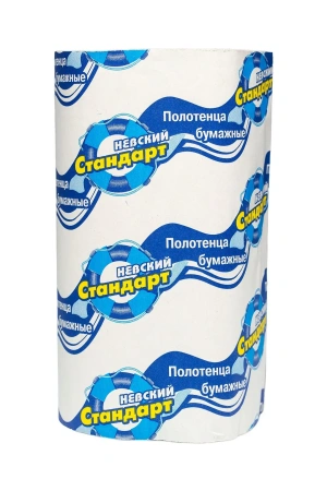 Бумажные полотенца: 1сл 26м макулатура цвет серый Невский стандарт