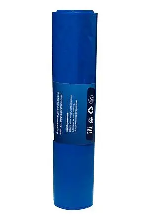 Фото №3 - Мешки для мусора: 120л 70х110 ПВД VCLEAN 50 особо прочные синие /рул.=10 шт.