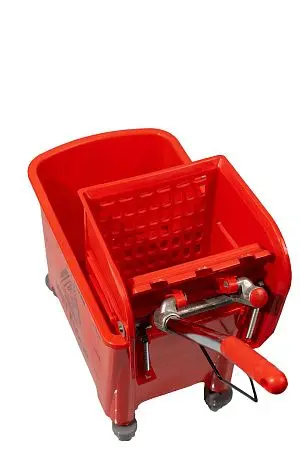 Фото №8 - Вик: Тележка 1х20 пластик с отжимом красная MRY