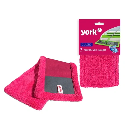 Хозяйственный инвентарь: МОП насадка на швабру YORK Классик 42х13см плоский микрофибра