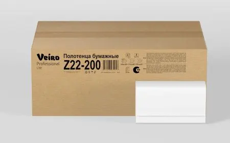 Вик: Полотенца бумажные Z 2сл 200л 22,5х21,3см белые СЫКТЫВКАР Lite