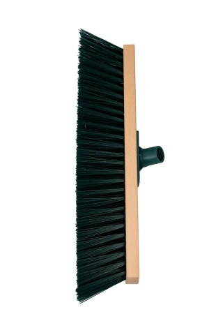 Фото №1 - Хозяйственный инвентарь: Щетка YORK 40см, длина щетины 7,5см для уборки техническая деревянная, еврорезьба