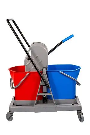 Фото №4 - Вик: Тележка 2х20л пластик с отжимом MRY