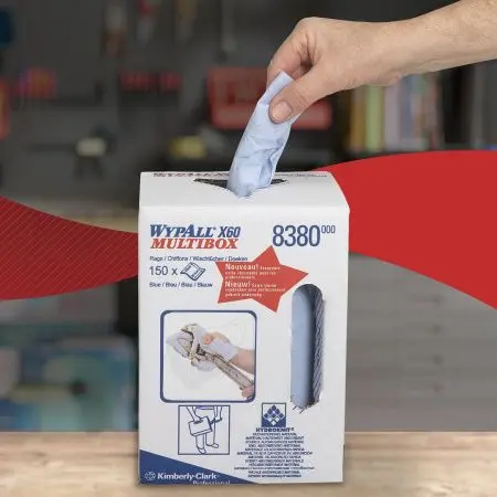 Kimberly-Clark: Салфетки Вайпол Х60 150л 1сл синие