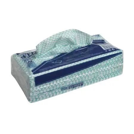 Kimberly-Clark: Салфетки Вайпол Х50 1сл 41,6х24,5см зеленые /пач.=50 шт.
