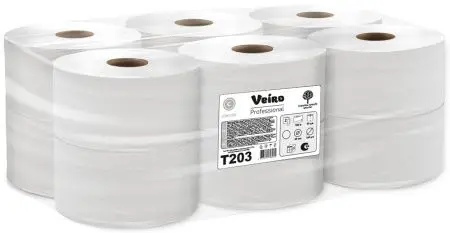 VEIRO: Бумага туалетная 2сл 200м/9,2 Comfort белый