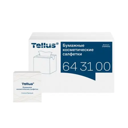 ТОРК: Tellus Салфетки *FT1 Премиум косметические 2сл 90л 20.8х19.0см для лица ультрамягкие белые