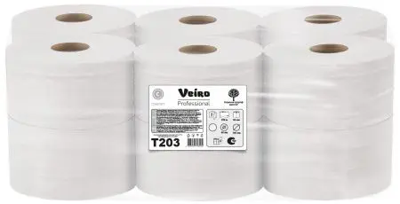 VEIRO: Бумага туалетная 2сл 200м/9,2 Comfort белый