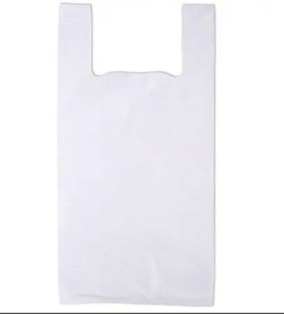 Одноразовая продукция: Пакет-майка полиэтиленовый 25+12х45см 9 мкм белый /пач.=100 шт.