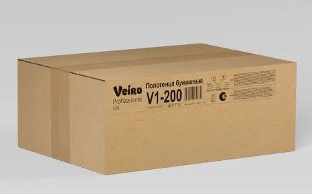 Вик: Полотенца бумажные V 1сл 200л 21х21,6см натуральный СЫКТЫВКАР Lite