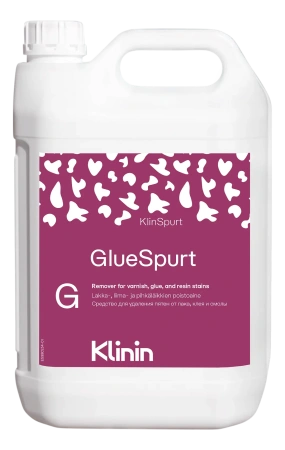 Klinin: GlueSpurt 5л для удаления пятен от лака, клея, смолы