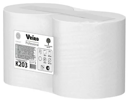 VEIRO: Полотенца бумажные 2сл 150м/20 Comfort белые