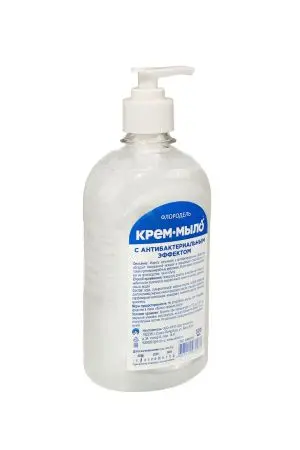 Мыло жидкое: ФЛОРОДЕЛЬ крем-мыло 520мл антибактериальное с дозатором